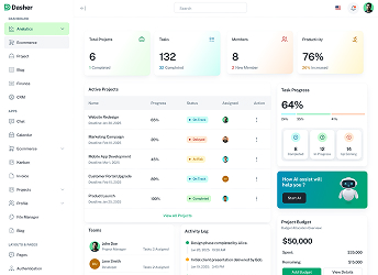 Vendor dashboard preview